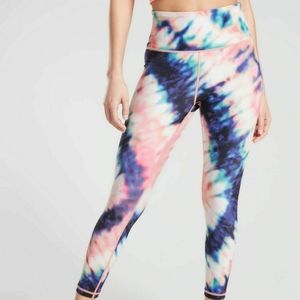 Athleta Elation 7/8 Tie Dye Tight Capri Crop Leggings 1X Workout Pants
